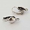 Support Boucle d'oreille Dormeuse N&deg;117 x 1 Paire Argent