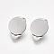 Support Boucle d'oreille Clips Plateau Acier Inoxydable Argent N&deg;02