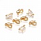 Support Boucle d'oreille Clip en Acier Inoxydable N&deg;05 x 1 paire dor&eacute;