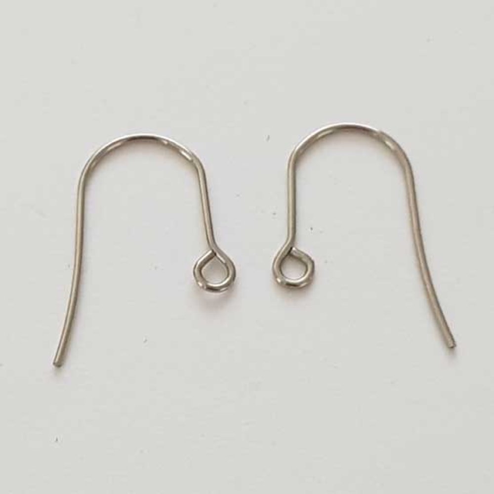 Support Boucle d'oreille Hame&ccedil;on Acier Inoxydable N&deg;02-02 X 1 Paire