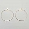 Support Boucle d'oreille Cr&eacute;ole M&eacute;tal Argent&eacute; 30 mm x 1 paire