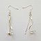 Support Boucle d'oreille Hame&ccedil;on Pendant M&eacute;tal Argent&eacute; x 1 paire