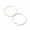 Support Boucle d'oreille Cr&eacute;ole en Acier Inoxydable Dor&eacute; N&deg;03-35 mm x 5 paires