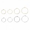 Support Boucle d'oreille Cr&eacute;ole en Acier Inoxydable Dor&eacute; N&deg;03-35 mm x 5 paires