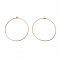 Support Boucle d'oreille Cr&eacute;ole en Acier Inoxydable Dor&eacute; N&deg;03-40 mm 02 x 5 paires