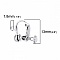 Support Boucle d'oreille Clip r&eacute;glable &agrave; vis argent Vieilli 13 x 18 mm x 1 paire