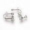Support Boucle d'oreille Clip r&eacute;glable &agrave; vis argent Vieilli 15 x 17 mm x 1 paire