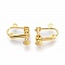 Support Boucle d'oreille Clip r&eacute;glable &agrave; vis dor&eacute; 15 x 17 mm x 1 paire