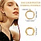 Support Boucle d'oreille Cr&eacute;ole Plaqu&eacute; Or 14K Dor&eacute; 15 mm