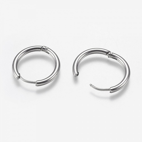 Support Boucle d'oreille Cr&eacute;ole Huggie Acier Inoxydable 20 mm
