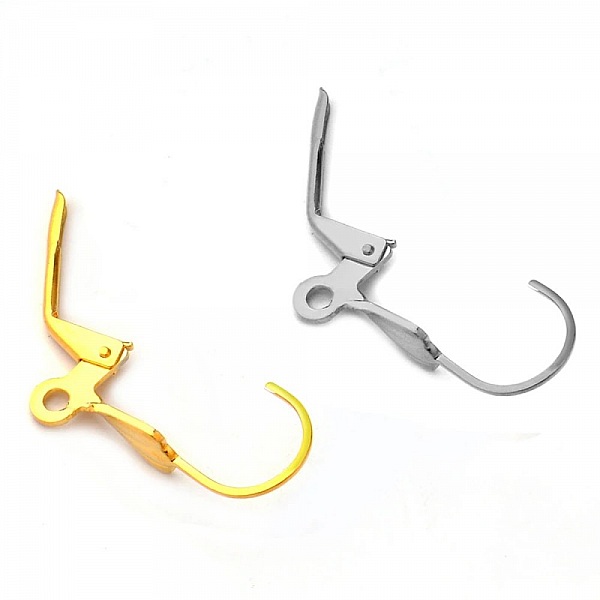 Support Boucle d'oreille Dormeuse Inoxydable N&deg;03 Dor&eacute;