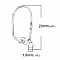 Support Boucle d'oreille Dormeuse Inoxydable N&deg;04