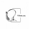 Support Boucle d'oreille Dormeuse Inoxydable N&deg;05
