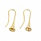 Support Boucle d'oreille pour boule &agrave; garnir x 5 Paires dor&eacute;