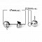 Support Boucle d'oreille puce boule ronde 5 mm en acier inoxydable N&deg;03