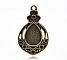 Support Cabochon Goutte N&deg;02 Bronze