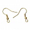 Support boucle d'oreille N&deg;24 Hame&ccedil;on plaqu&eacute; or 18 K x 2 paires