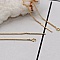 Support boucle d'oreille N&deg;27 Chaine plaqu&eacute; Or