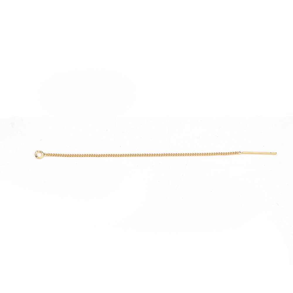 Support boucle d'oreille N&deg;27 Chaine plaqu&eacute; Or