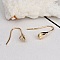 Support boucle d'oreille N&deg;28 Hame&ccedil;on coquillage plaqu&eacute; Or