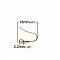Support boucle d'oreille N&deg;28 Hame&ccedil;on coquillage plaqu&eacute; Or