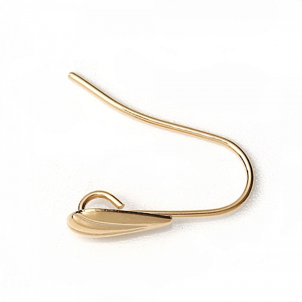 Support boucle d'oreille N&deg;28 Hame&ccedil;on coquillage plaqu&eacute; Or