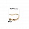 Support boucle d'oreille N&deg;29 Hame&ccedil;on plaqu&eacute; Or et Strass