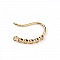 Support boucle d'oreille N&deg;29 Hame&ccedil;on plaqu&eacute; Or et Strass