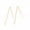 Support boucle d'oreille N&deg;27-02 Chaine plaqu&eacute; Or 18K