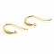 Support boucle d'oreille N&deg;33 Hame&ccedil;on plaqu&eacute; Or 18K et Strass Transparent