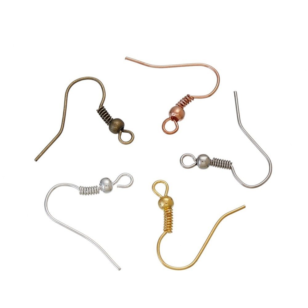 Support boucle d'oreille Hame&ccedil;on N&deg;23 Mixte x 125 paires.