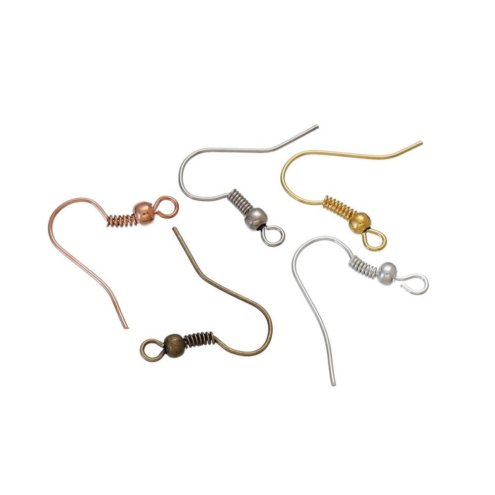 Support boucle d'oreille Hame&ccedil;on N&deg;23 Mixte x 125 paires.
