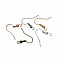 Support boucle d'oreille Hame&ccedil;on N&deg;23 Mixte x 125 paires.