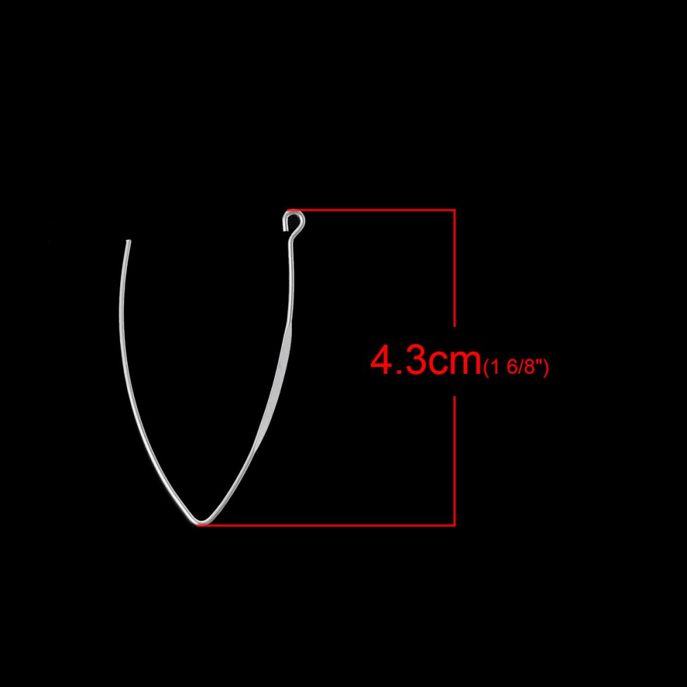 Support boucle d'oreille style Furcula Argent N&deg;01