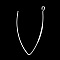 Support boucle d'oreille style Furcula Argent N&deg;01 x 10 paires