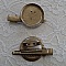 Support broche plateau - Couleur Bronze 48 mm x 8 mm .