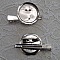 Support broche plateau - Couleur Argent 45 mm x 8 mm.