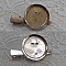 Support broche plateau - Couleur Argent 45 mm x 8 mm.
