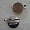 Support broche plateau - Couleur Argent 60 mm.