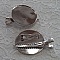 Support broche plateau - Couleur Argent 60 mm.