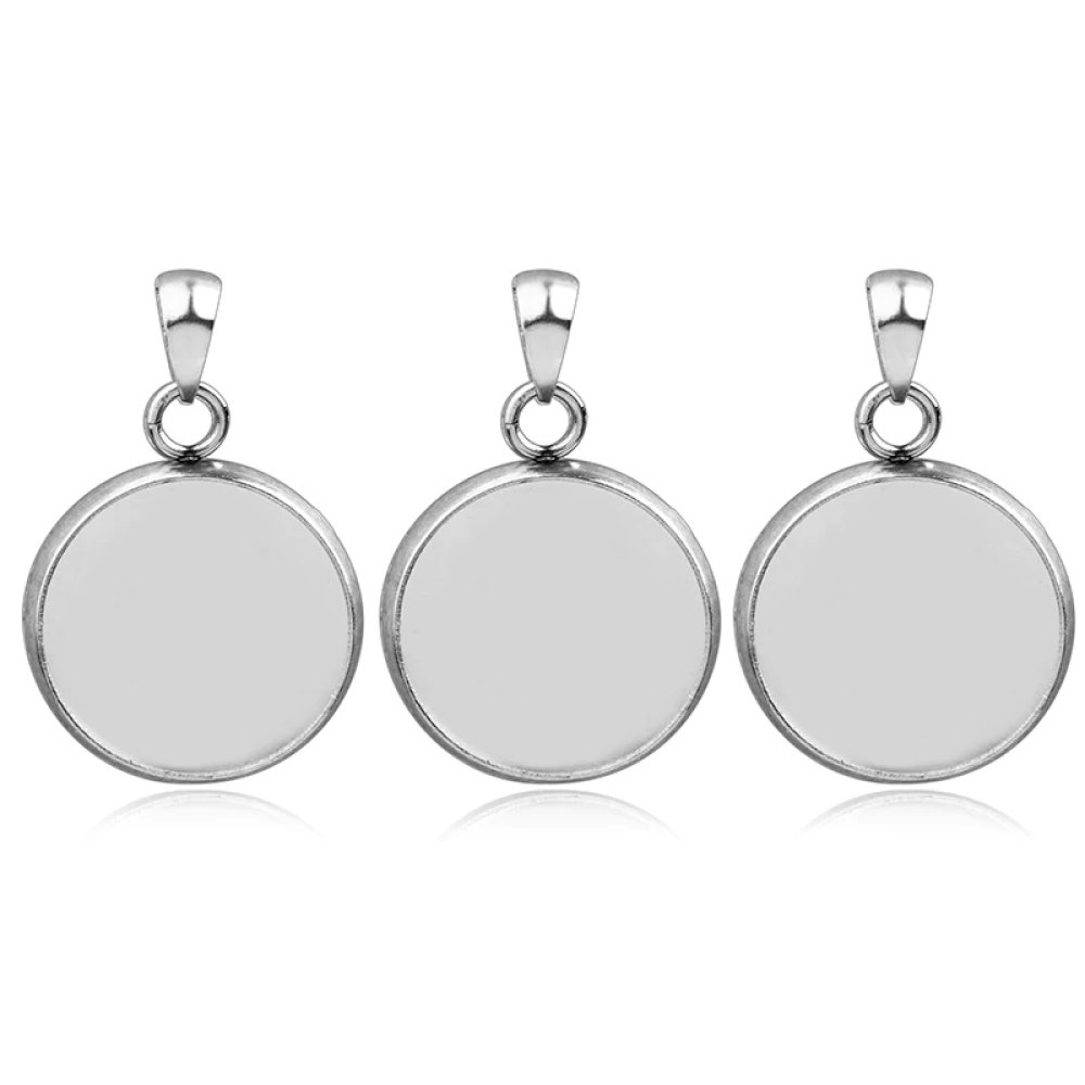 Support cabochon 20 mm Acier Inoxydable N&deg;04