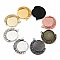 Support cabochon 25 mm rotatif N&deg;01 argent