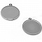 Support cabochon 30 mm argent Vieilli, Acier Inoxydable