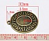 Support cabochon Ovale de 14 X 10 mm Bronze N&deg;06