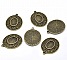 Support cabochon Ovale de 14 X 10 mm Bronze N&deg;06