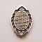 Support cabochon Ovale de 13 X 18 mm Argent Vieilli N&deg;01