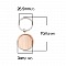 Support cabochon Porte cl&eacute; 30 mm Bois N&deg;01