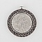 Support cabochon de 30 mm argent, pendentif cabochon 51AS