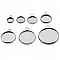 Support cabochon rond 10 mm Acier Inoxydable N&deg;05 Anneau Ouvert