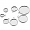Support cabochon rond 14 mm Acier Inoxydable N&deg;05 Anneau Ouvert